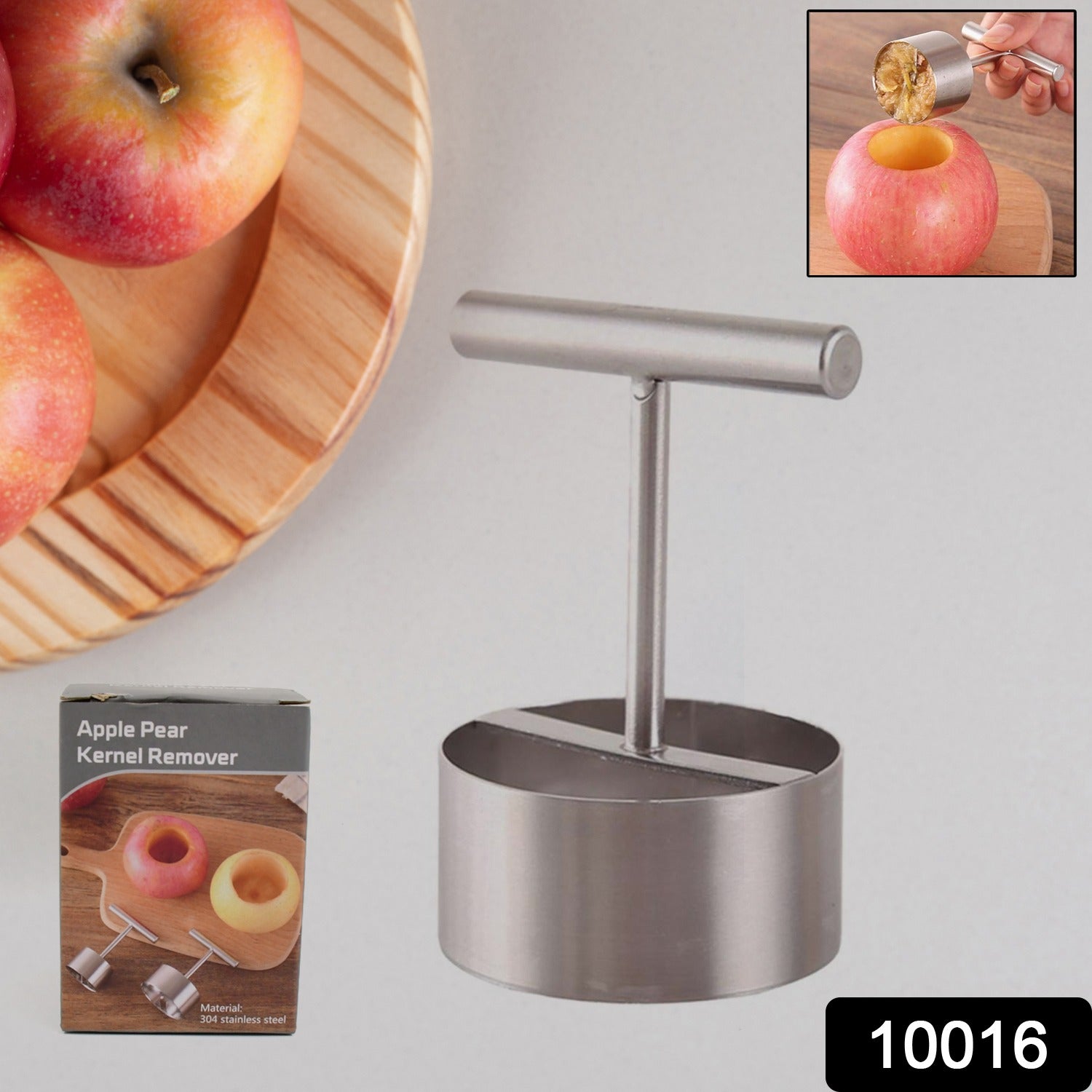10016 Corer Pear Core Separator Vegetable Core Remover Seeder Cutter Pitter Fruit Hole Remover Coring Tool (1 Pc) 10016 Corer Pear Core Separator Vegetable Core Remover Seeder Cutter Pitter Fruit Hole Remover Coring Tool (1 Pc)